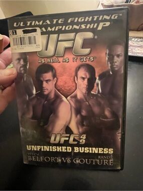 UFC Orange and Black Unfinished Business DVD Cover